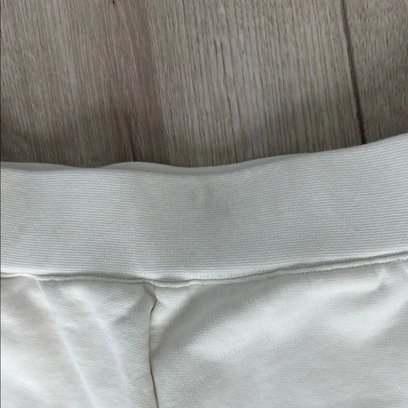 CHRISTIAN DIOR Cream Embroidered Sweatshirt Athletic Shorts - Picture 3 of 4